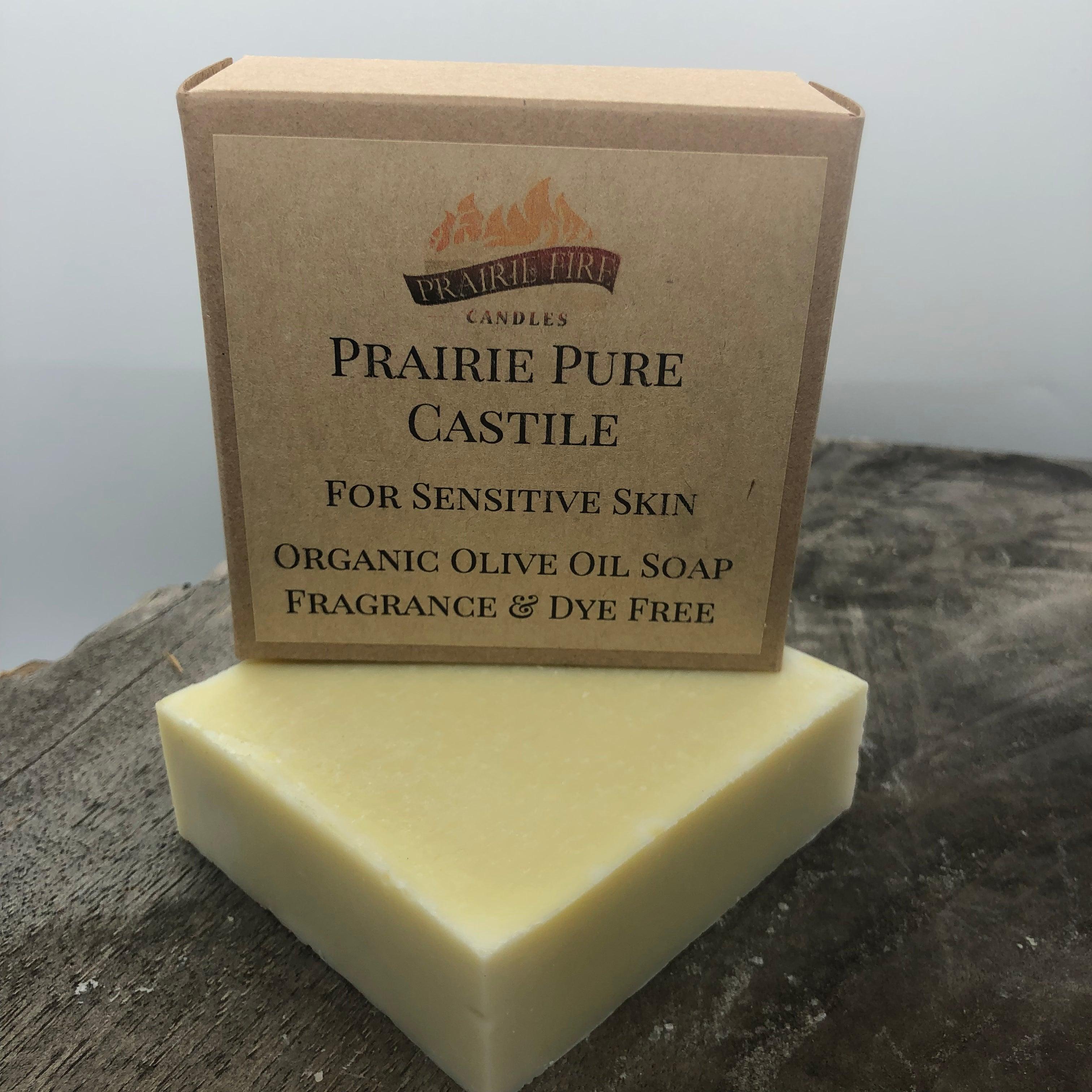 Pure Real Castile - (3 Pack) - Organic Olive Oil Soap for Sensitive Skin - Fragrance Free and Dye Free - 100% Certified Organic Extra Virgin Olive Oil